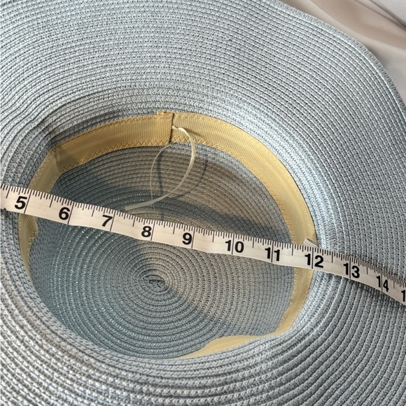 Women’s Wide Brim Sun Hat Pale Blue w/ Ribbon
Bow. - Picture 4 of 4